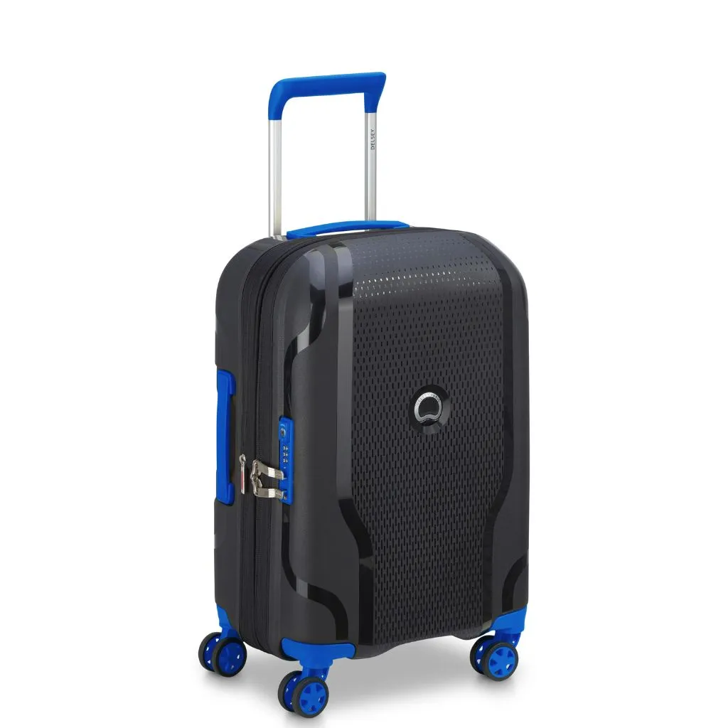 Delsey Clavel 55cm Carry On Luggage - Black/Blue