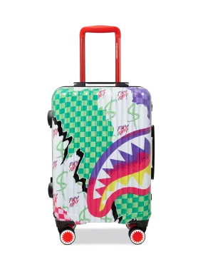 DREAMY TECHNICOLOR SHARKNAUTICS HARDSHELL CARRY-ON LUGGAGE