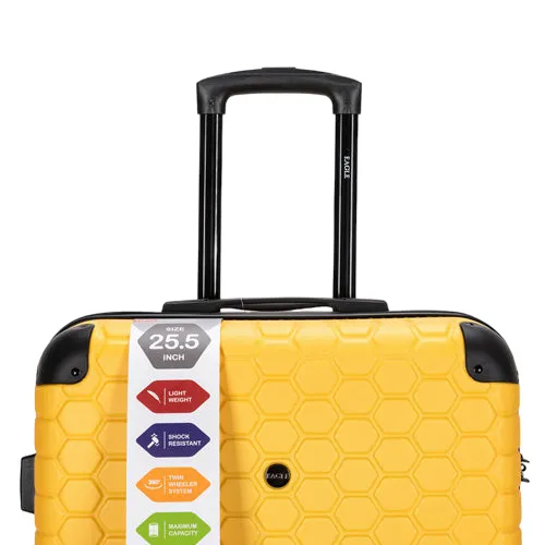 Eagle London Hexagon ABS Trolley Case - 26" Medium Size