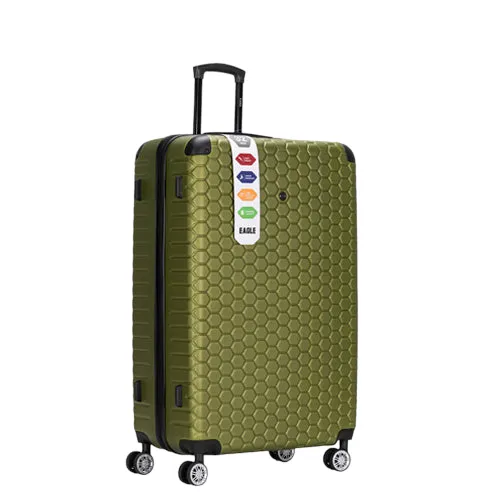 Eagle London Hexagon ABS Trolley Case - 26" Medium Size