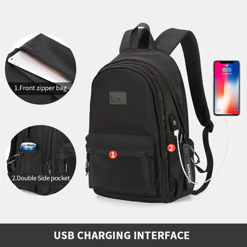 EDC Backpack 15.6 Inch Laptop Backpack Daily School Bag USB Charging Backpacks