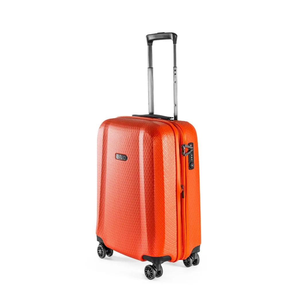 Epic GTO 5.0 55cm Carry On Expander Suitcase - Neon Orange