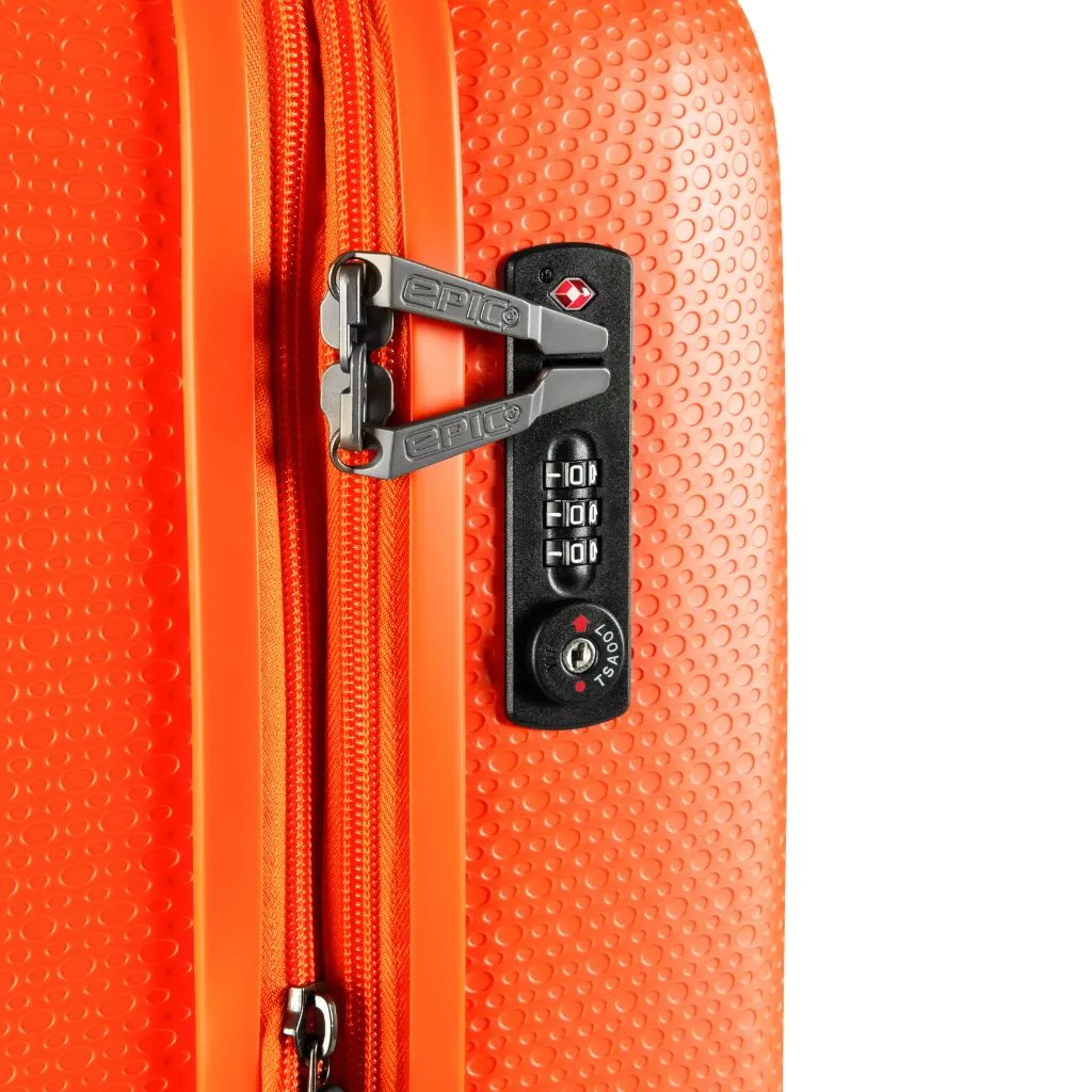 Epic GTO 5.0 55cm Carry On Expander Suitcase - Neon Orange