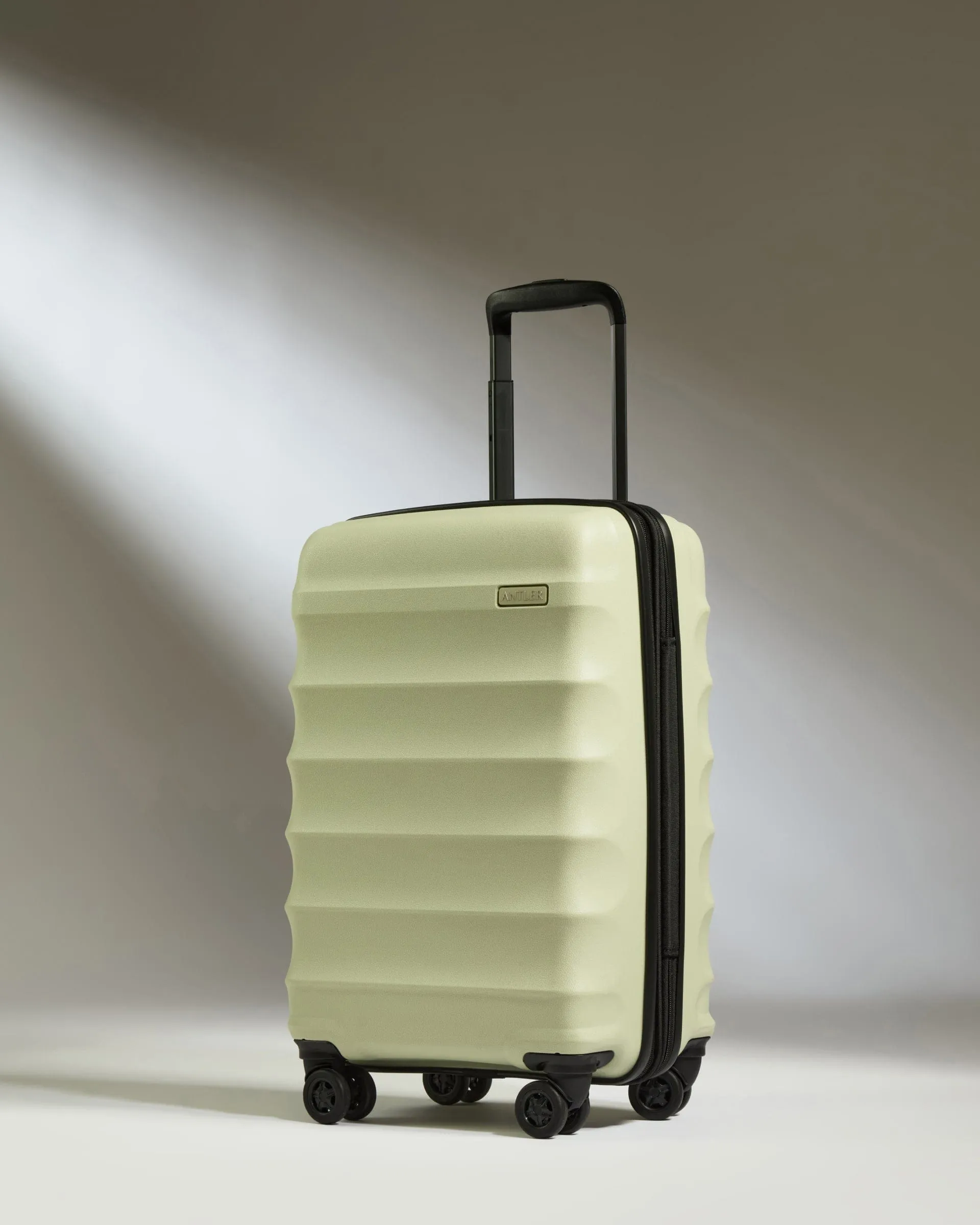 Expandable Cabin Suitcase in Pale Green  - Juno