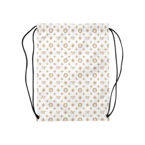 Fancy NT White Medium Drawstring Bag Model 1604 (Twin Sides) 13.8"(W) * 18.1"(H)