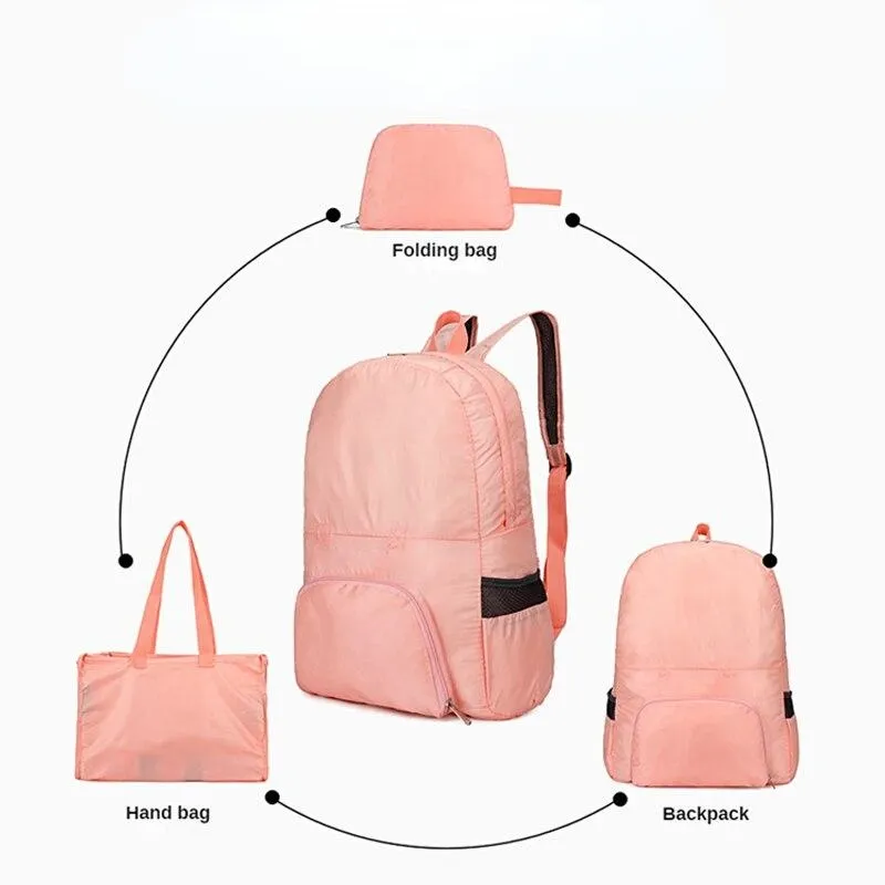 Foldable Ultra-Light Women’s/Men's Polyester Backpack With Large Capacity