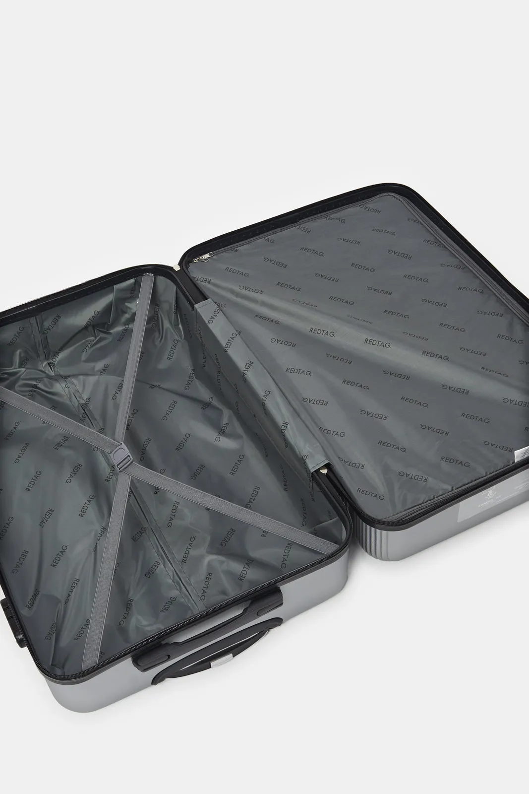 Grey Textured Abs Trolley Luggage (28Inch)