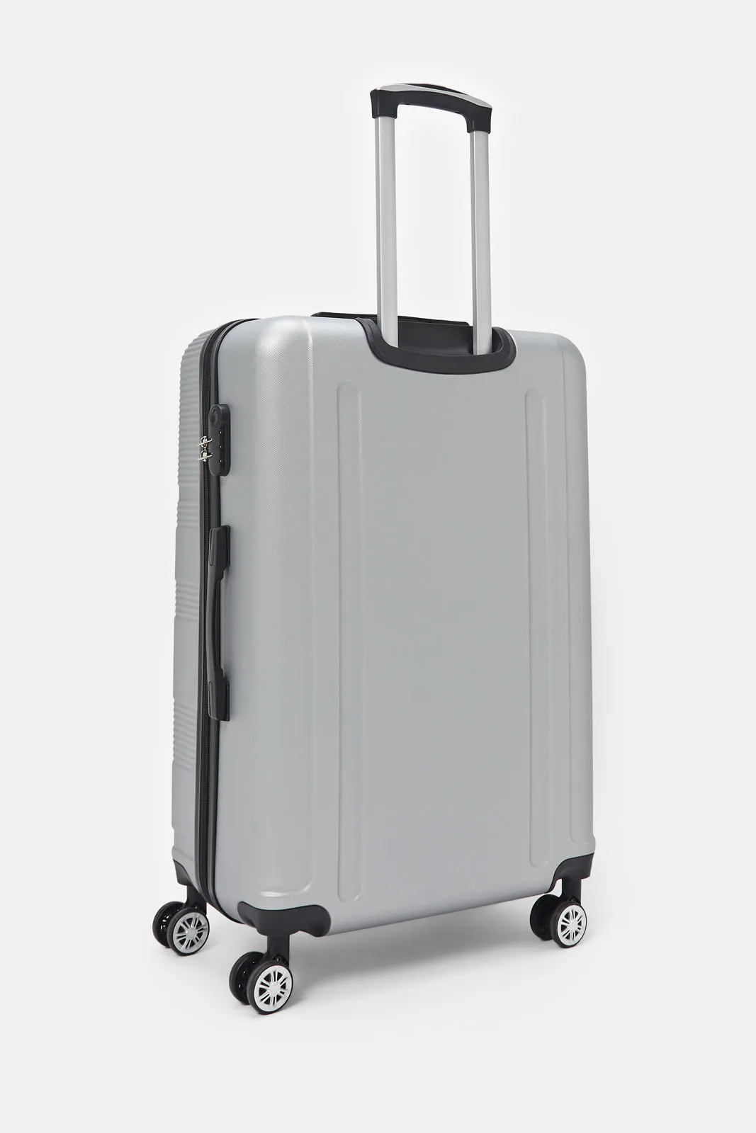 Grey Textured Abs Trolley Luggage (28Inch)