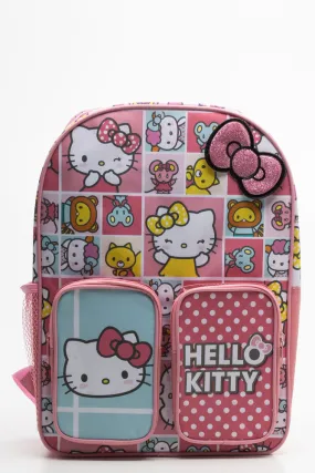 Hello Kitty Double Pocket Backpack Multi