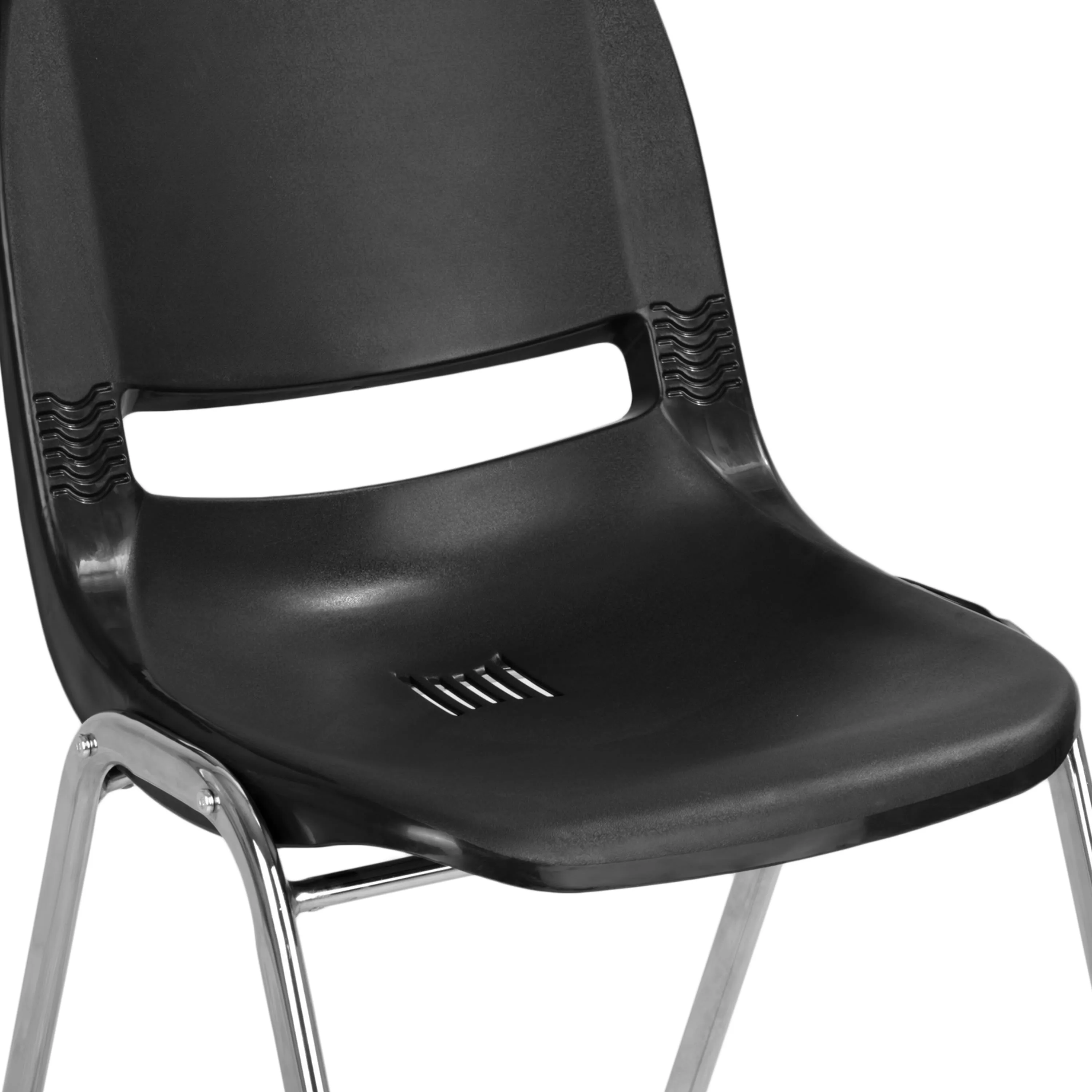 HERCULES Series 661 lb. Capacity Ergonomic Shell Stack Chair with 16'' Seat Height