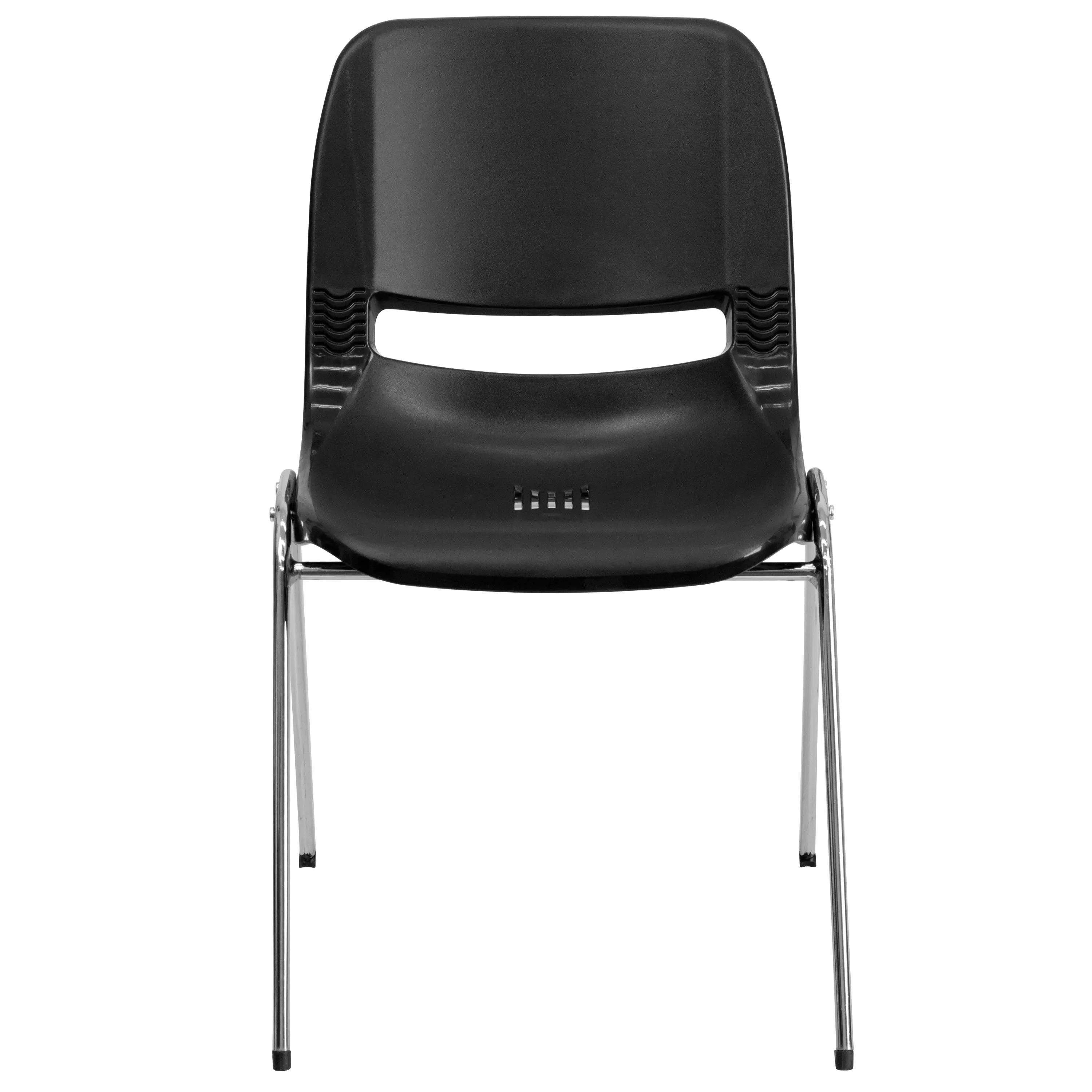 HERCULES Series 661 lb. Capacity Ergonomic Shell Stack Chair with 16'' Seat Height