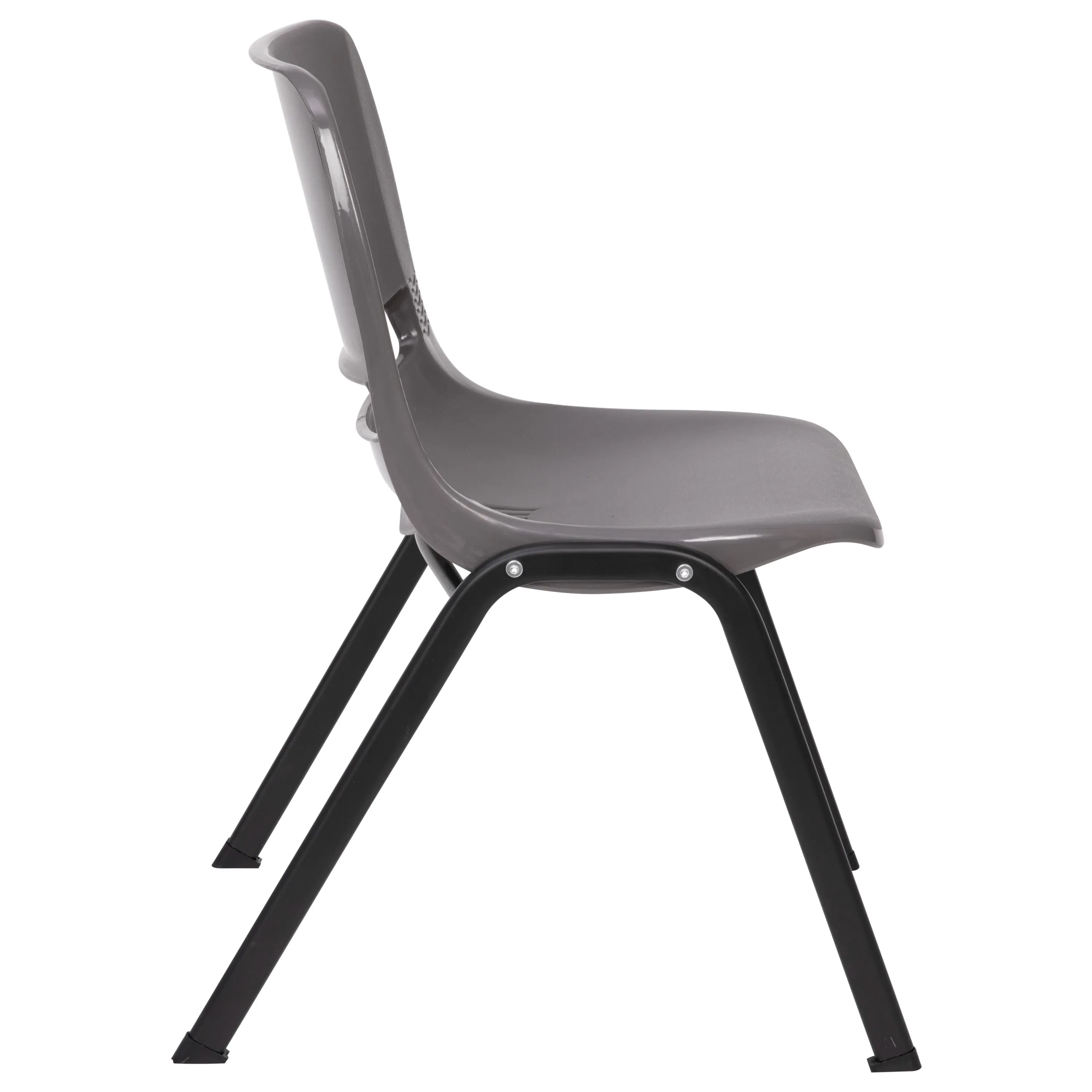 HERCULES Series 661 lb. Capacity Ergonomic Shell Stack Chair with 16'' Seat Height