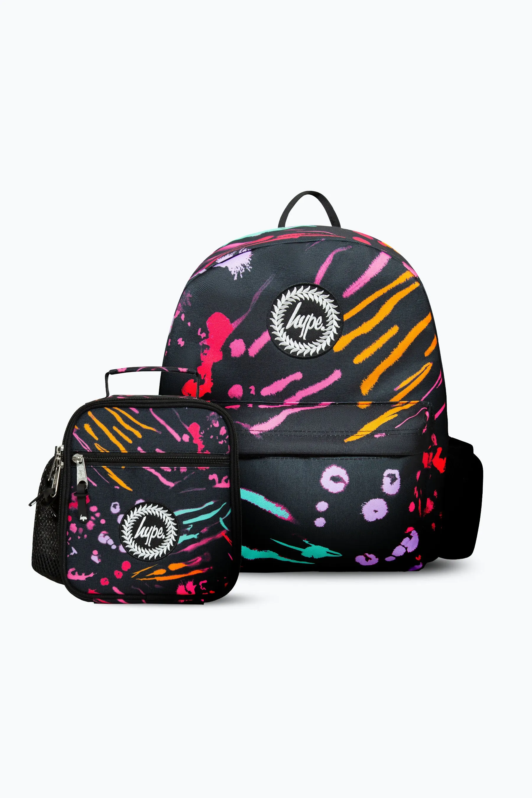 Hype Girls Black Animal Scratches Print Backpack & Lunch Bag Bundle