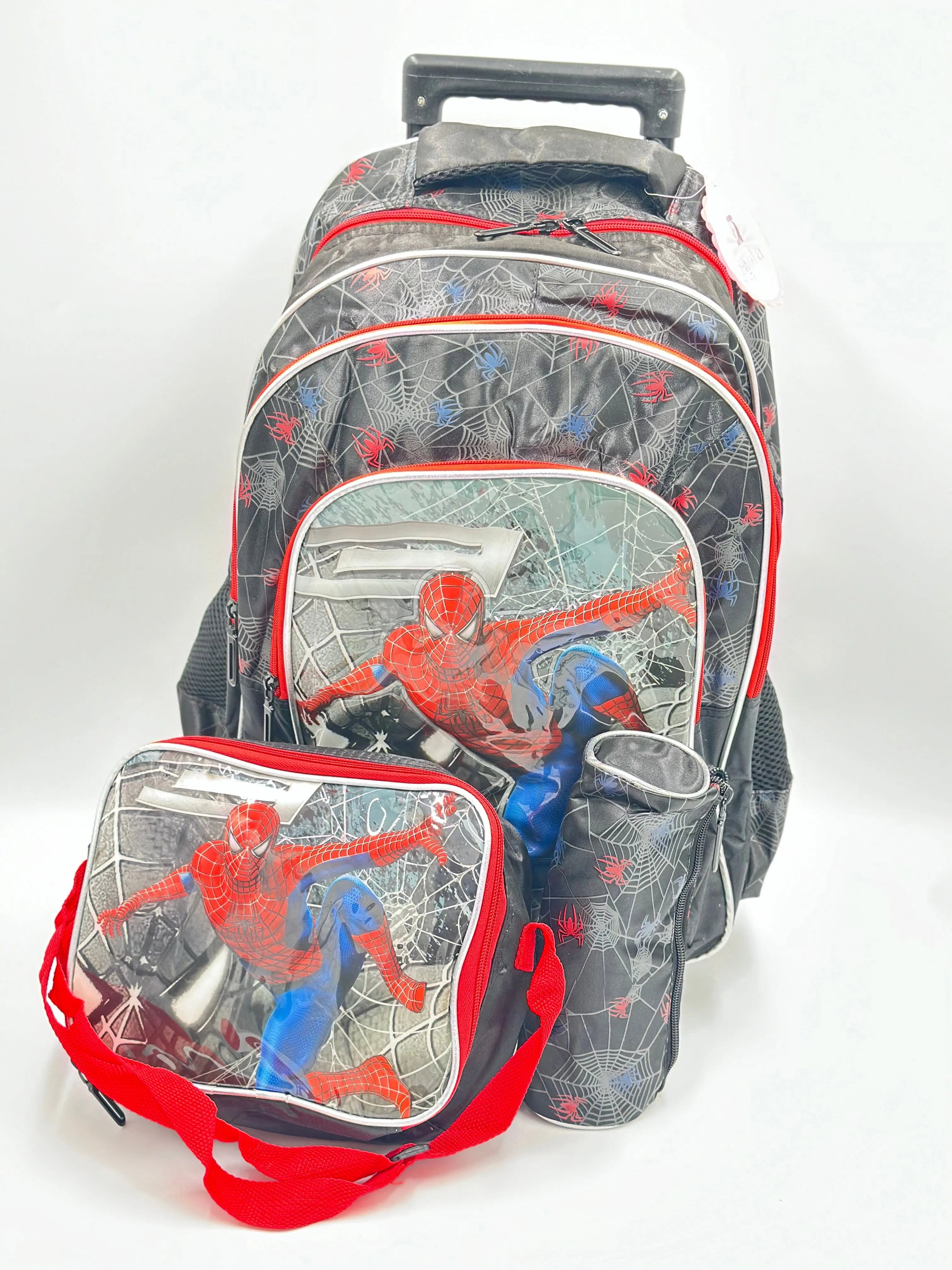 Ik074 18" Spiderman 3pcs Trolley Mix Design