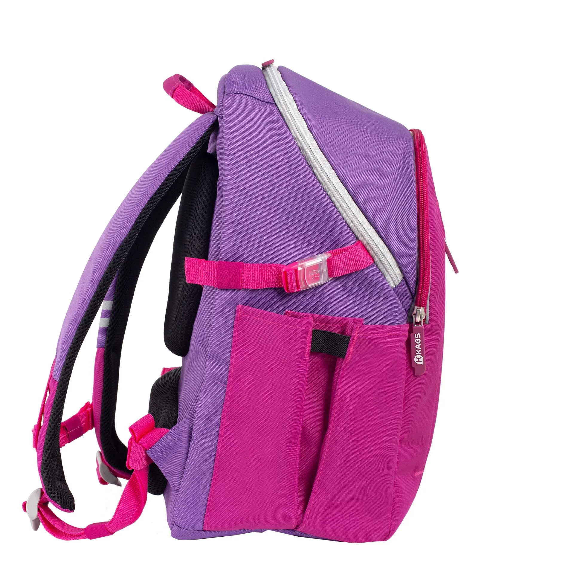 KAGS FERGUS Series Ergonomic School Backpack - Magenta