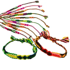 Kicko Friendship Bracelets Woven - 12 Pack - Cool Colorful Friendship Bracelets -