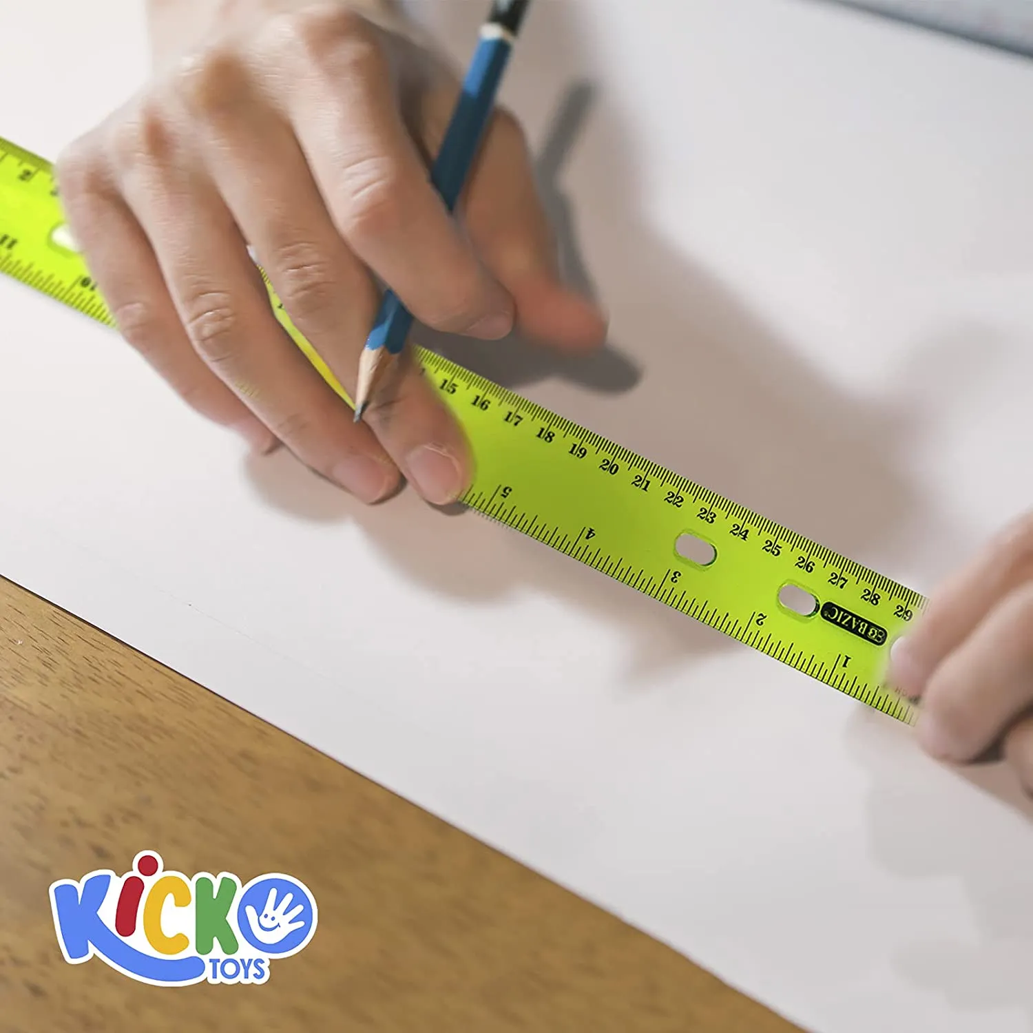 Kicko Ruler  Color Jewel Tones Rulers  20 Pack - 12 Inch Measuring Tool  School