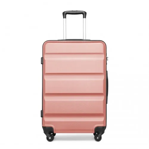 Kono 24 Inch Check-in Luggage - ABS Hardshell Suitcase with TSA Lock - Nude, Lightweight Travel Companion