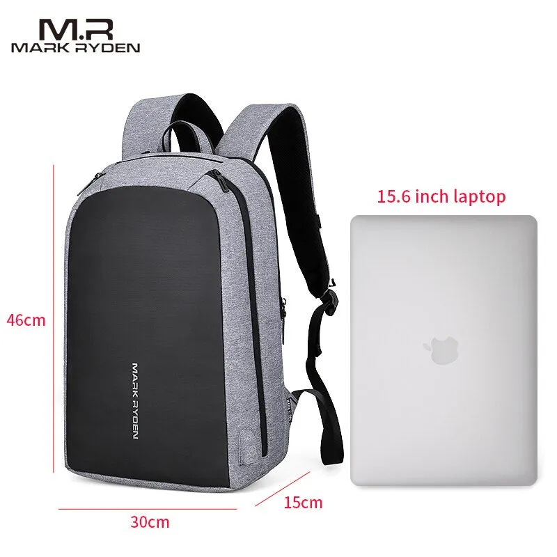 Laptop Backpack for Work Men USB Charging Port 15.6inch Laptop Casual School Backpacks