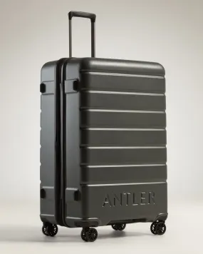 Large Suitcase in Black - Logo