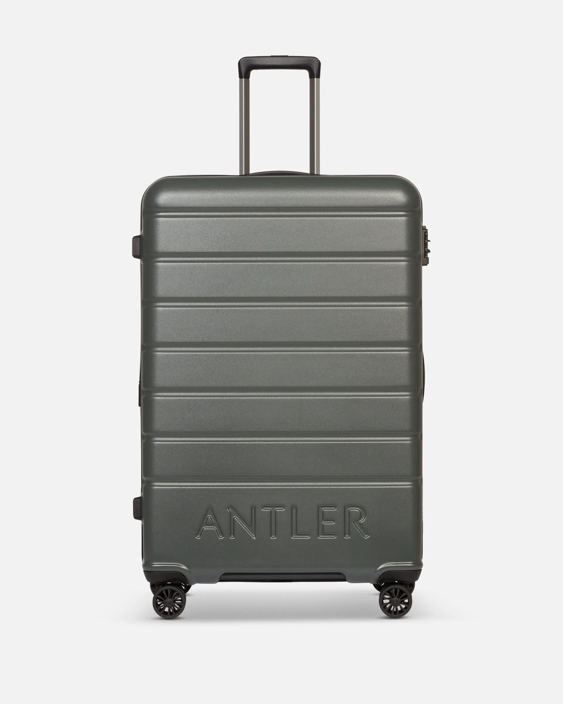 Large Suitcase in Black - Logo