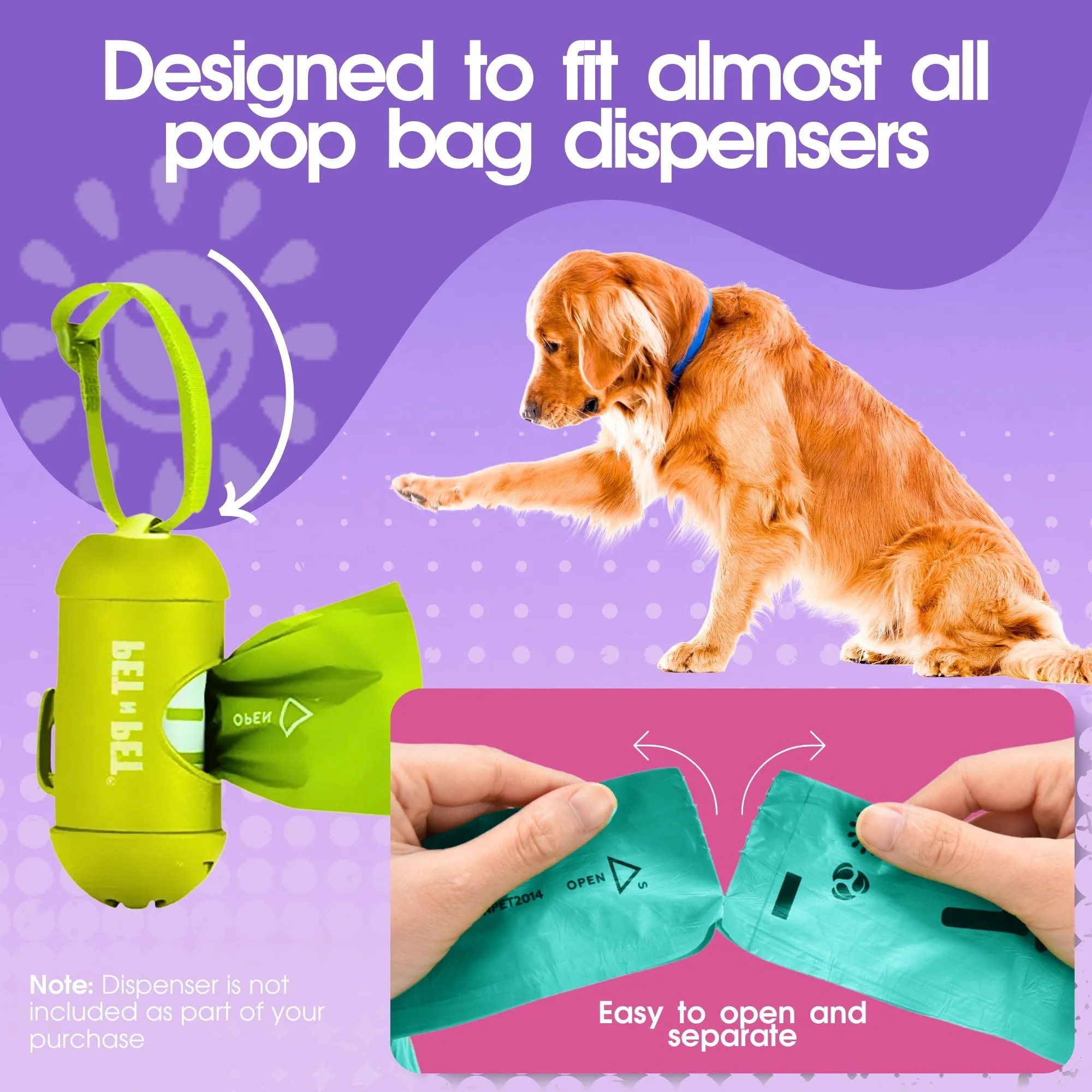 Lavender-Scented Colorful Doggy Bags 720