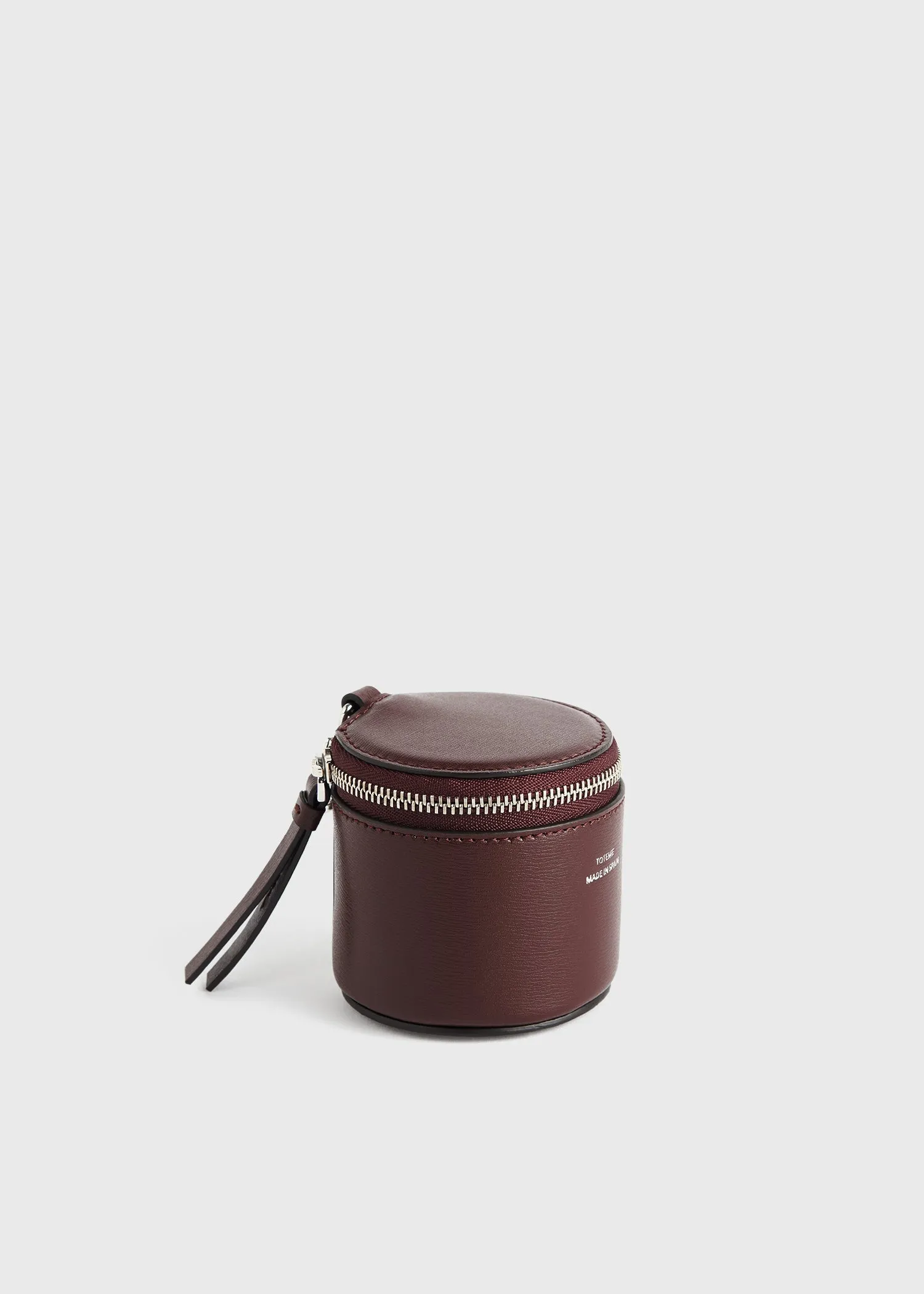 Leather jewelry box bordeaux