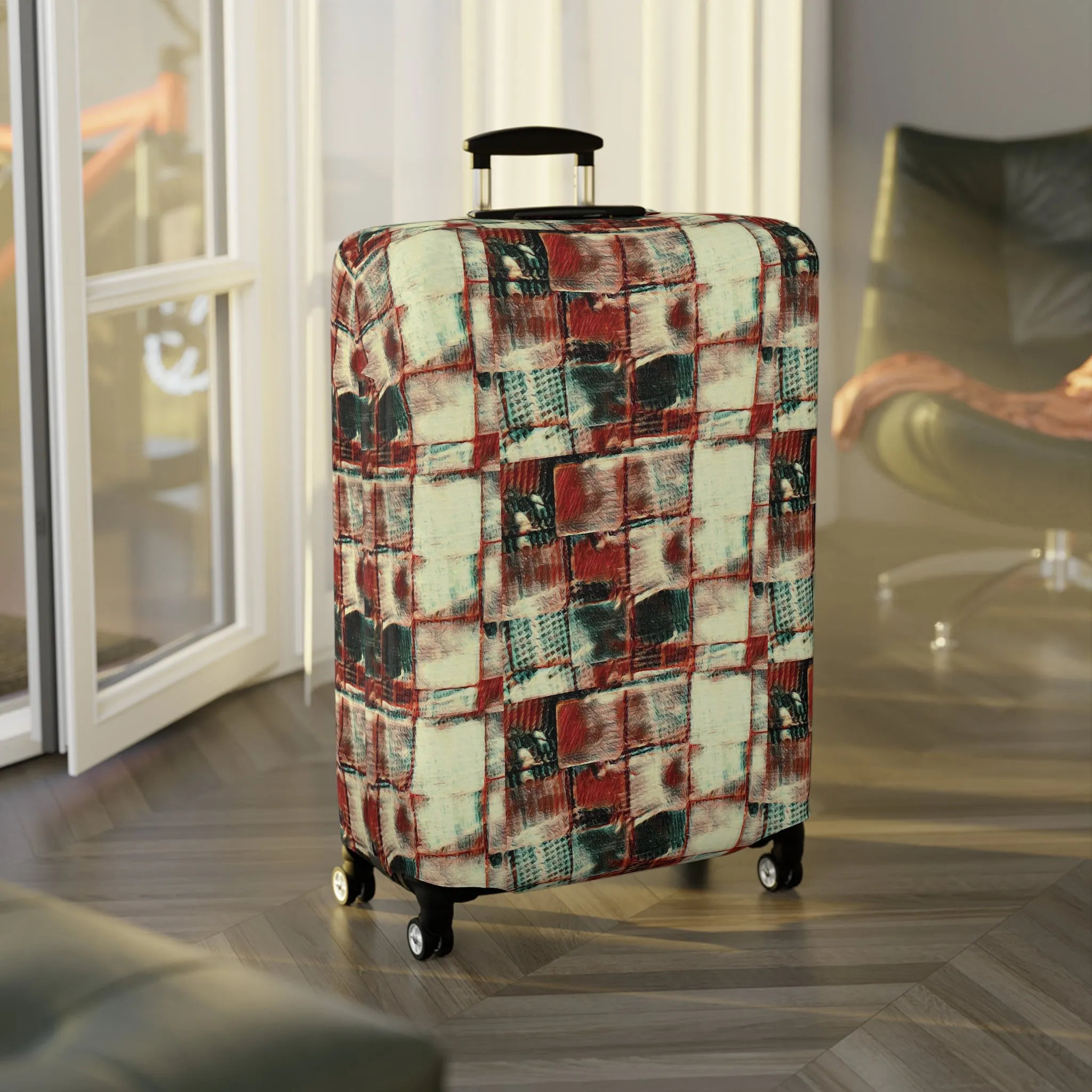 Luggage Cover - "Square Dance"