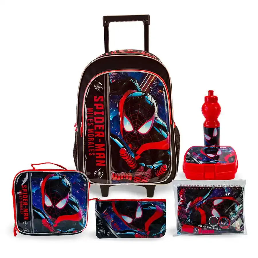 Marvel Spiderman Not Ordinary Hero 18" 6-in-1 Trolley Box Set