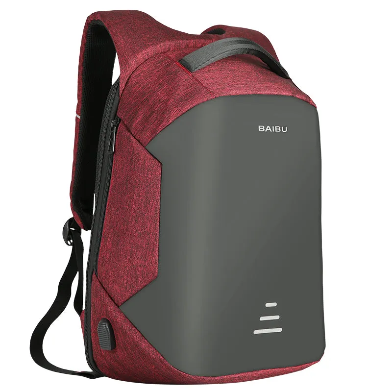 Men's Medium Anti-Theft Backpack with USB Charging