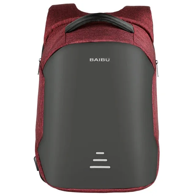 Men's Medium Anti-Theft Backpack with USB Charging