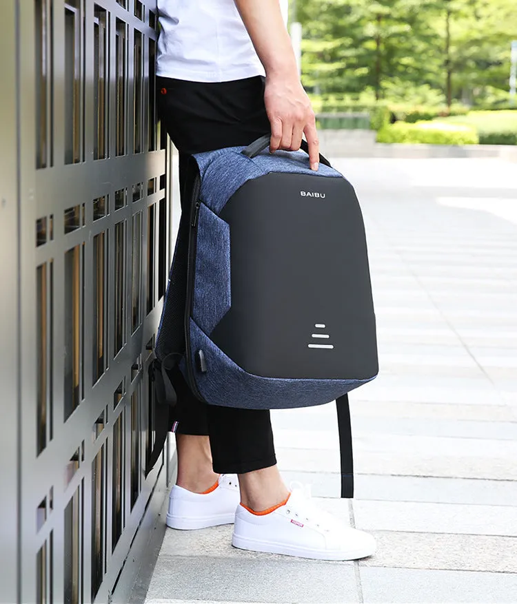 Men's Medium Anti-Theft Backpack with USB Charging