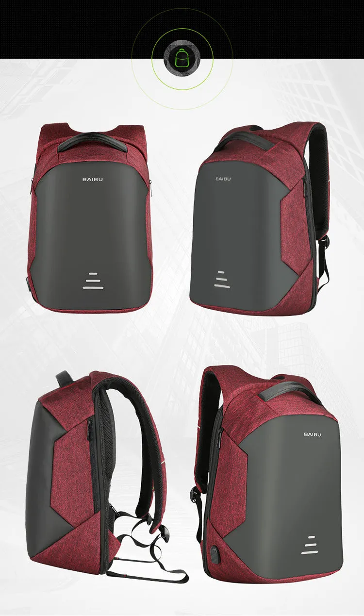 Men's Medium Anti-Theft Backpack with USB Charging