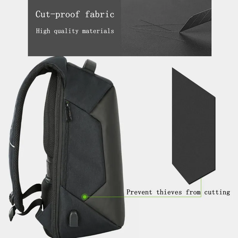 Men's Medium Anti-Theft Backpack with USB Charging