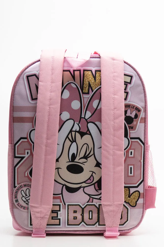 Minnie Mouse Double Sided Backpack Pink