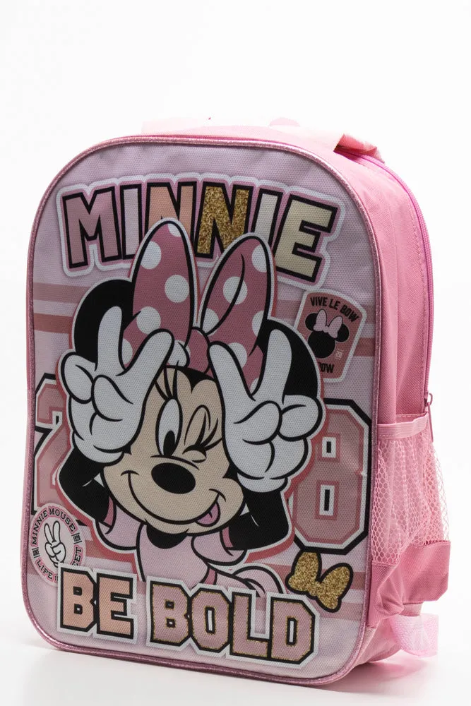 Minnie Mouse Double Sided Backpack Pink