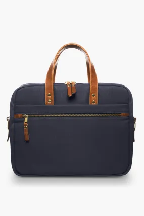 Navy Canvas Laptop Bag