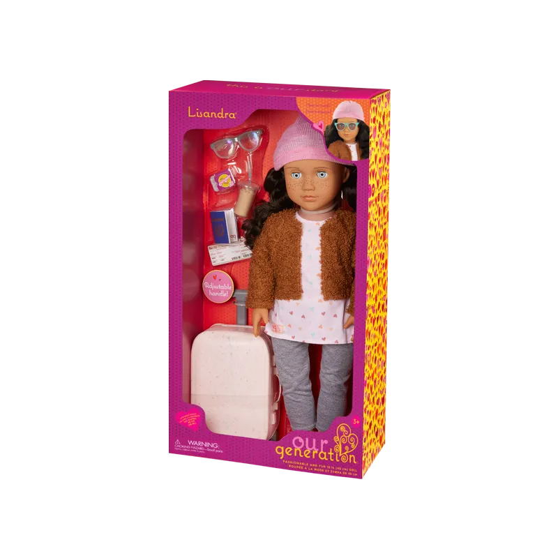 Our Generation 18 Inch(45cm) Deluxe Travel Doll Lisandra