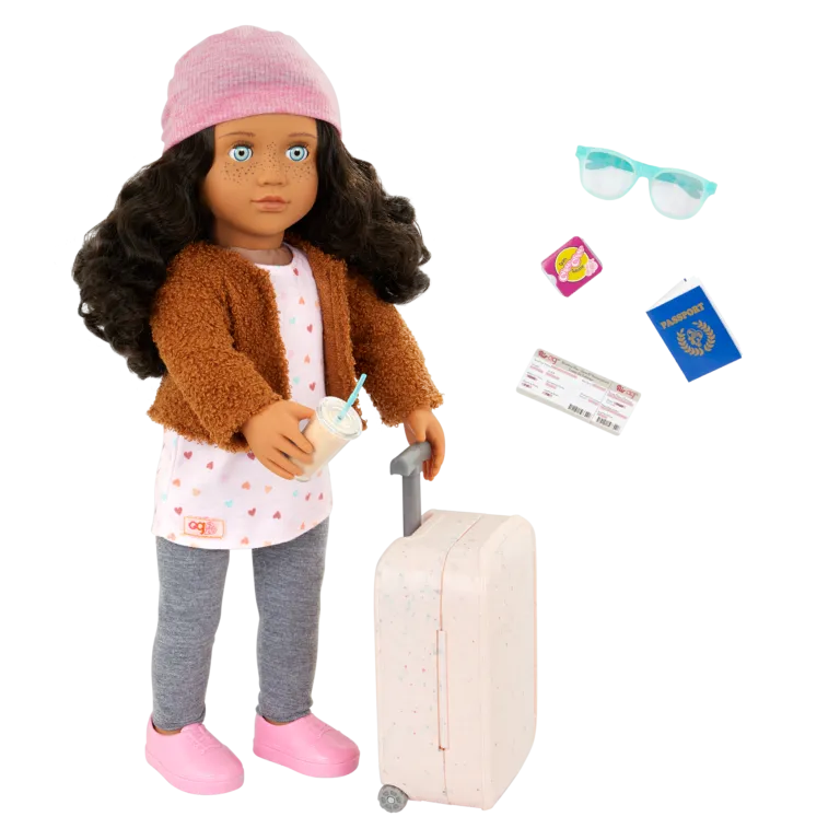 Our Generation 18 Inch(45cm) Deluxe Travel Doll Lisandra