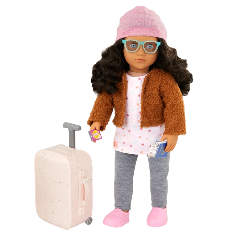 Our Generation 18 Inch(45cm) Deluxe Travel Doll Lisandra