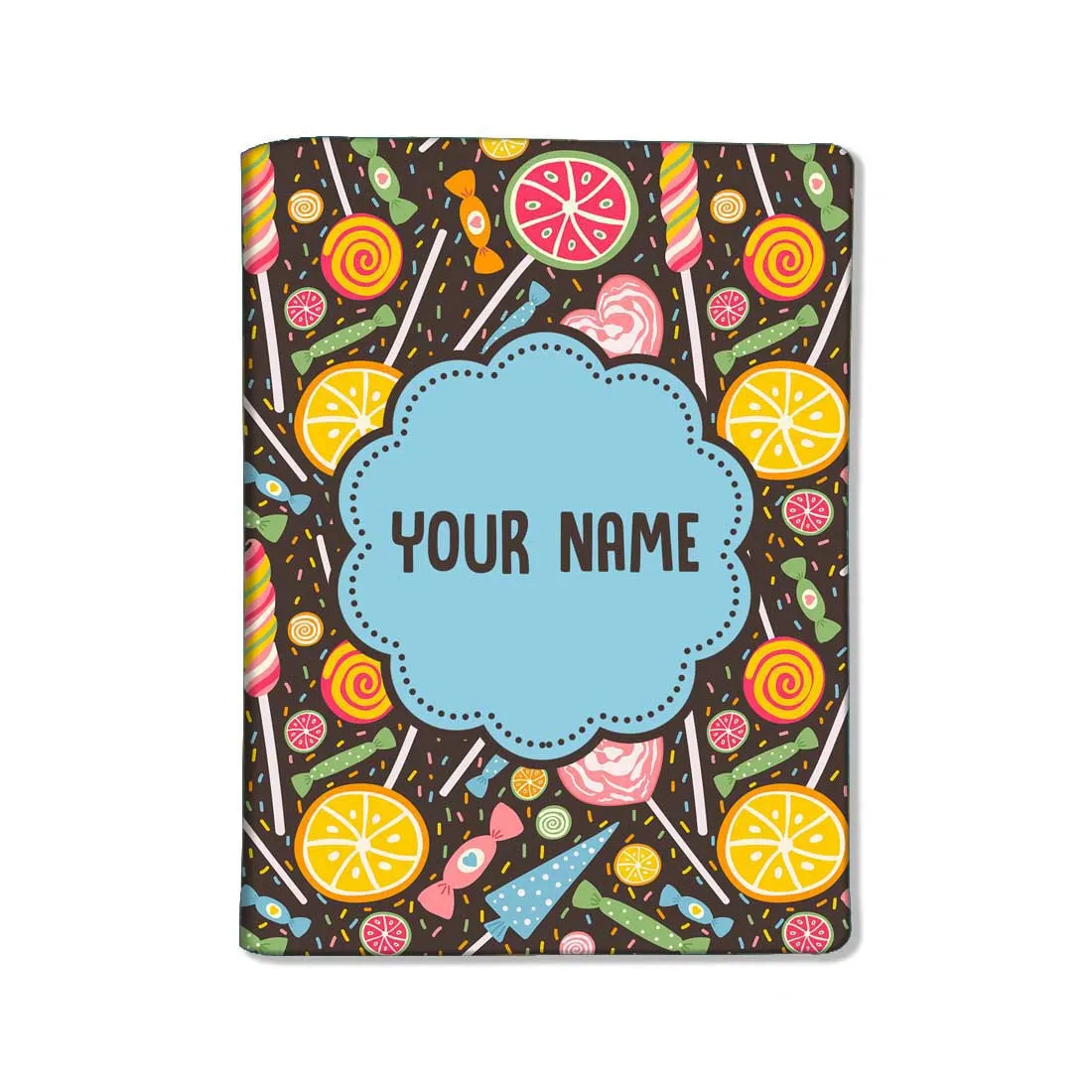 Personalised Passport Cover Luggage Tag Set - Lemon and Candy