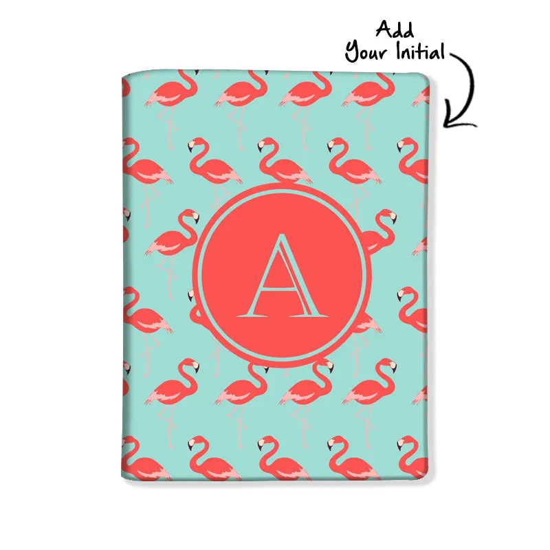 Personalized Passport Cover Travel Luggage Tag - Flamingo