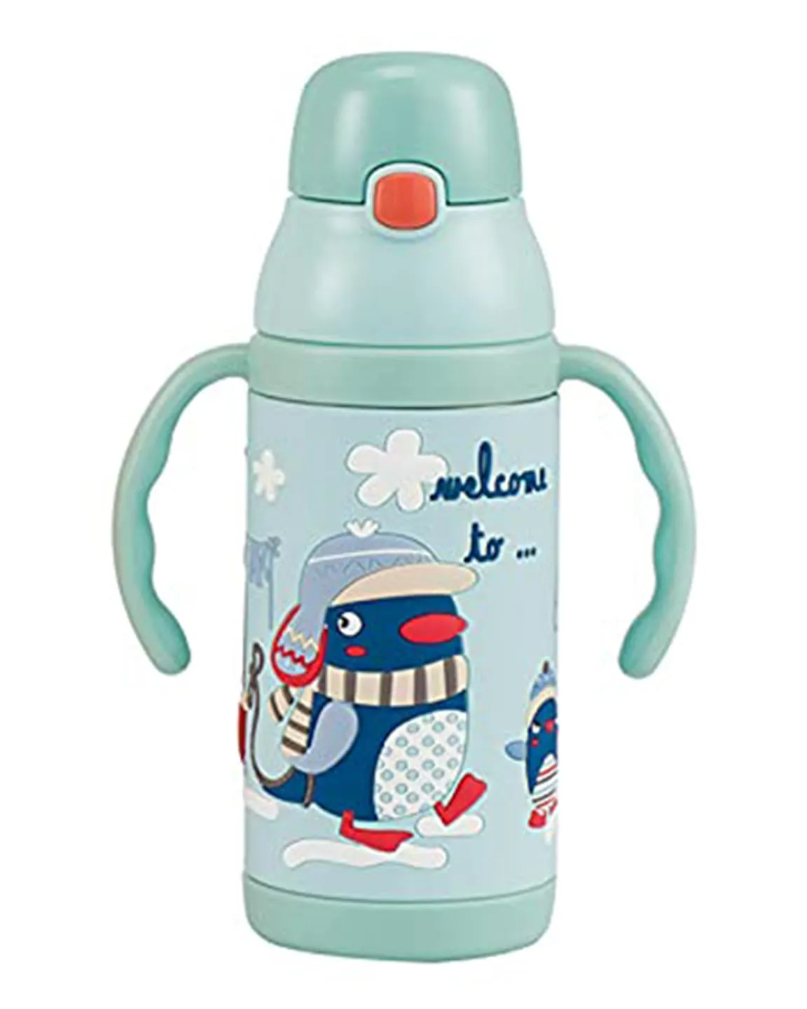 (PINKAH) Kids Bottle | Stainless Steel (380ml) - Blue