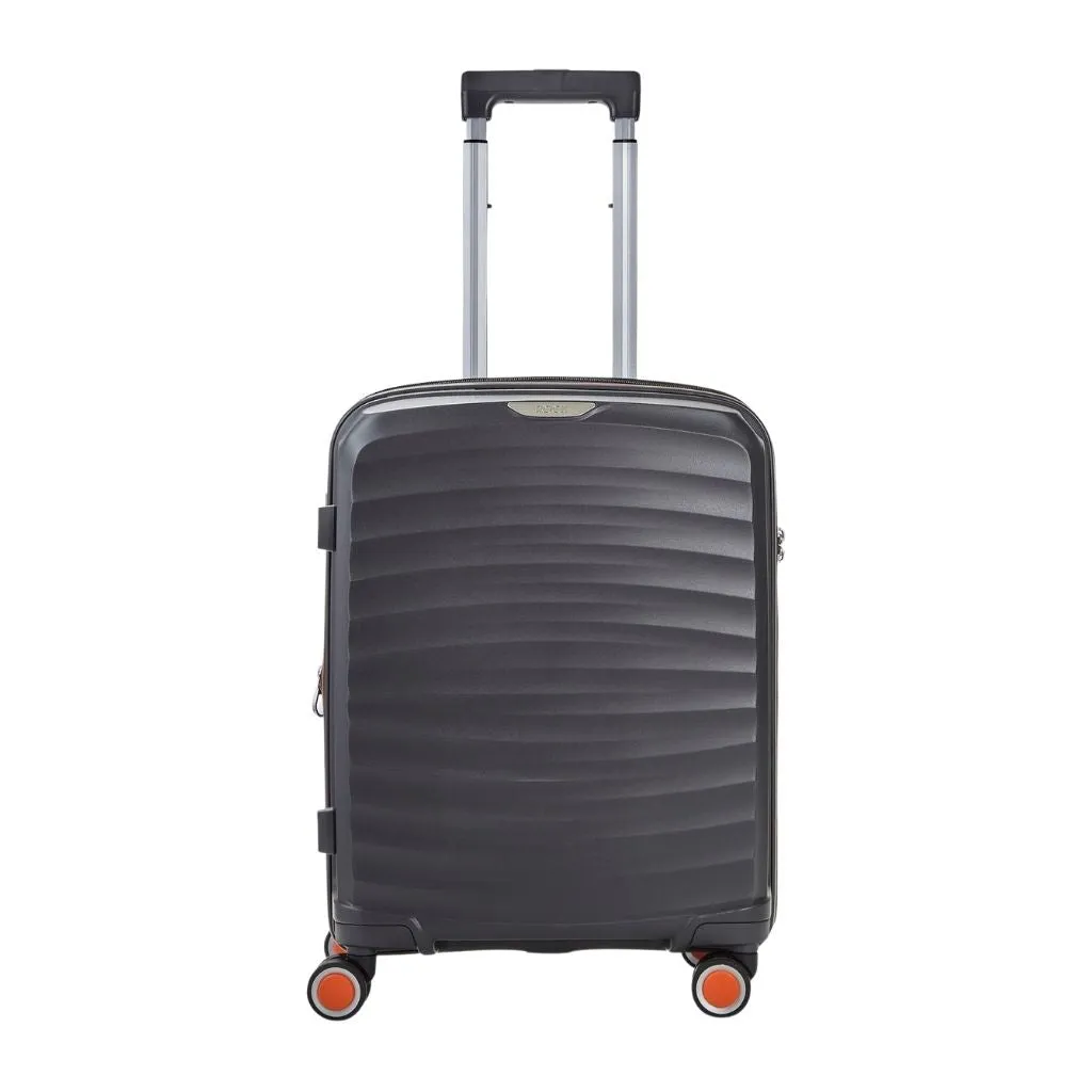 Rock Sunwave 54cm Carry On Hardsided Luggage - Charcoal