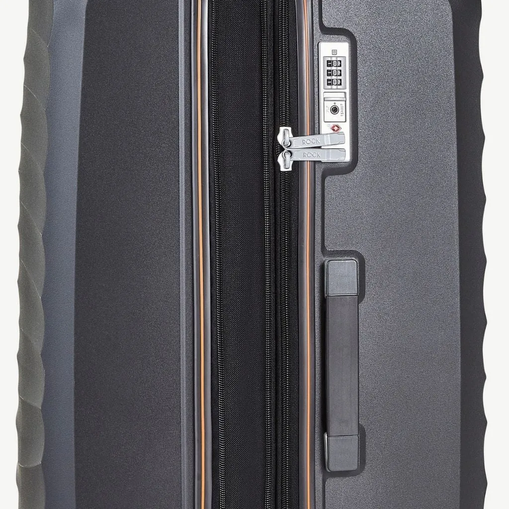 Rock Sunwave 54cm Carry On Hardsided Luggage - Charcoal