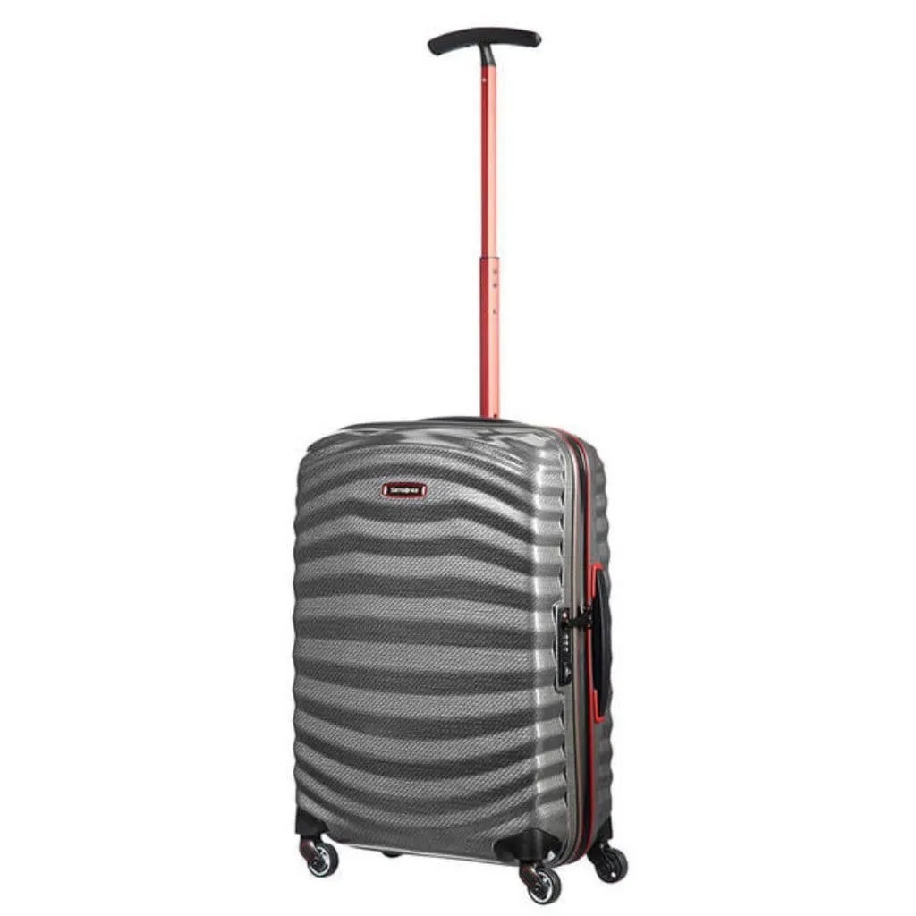 Samsonite Lite-Shock Sport Small/Cabin 55cm Suitcase - Eclipse Grey/Red