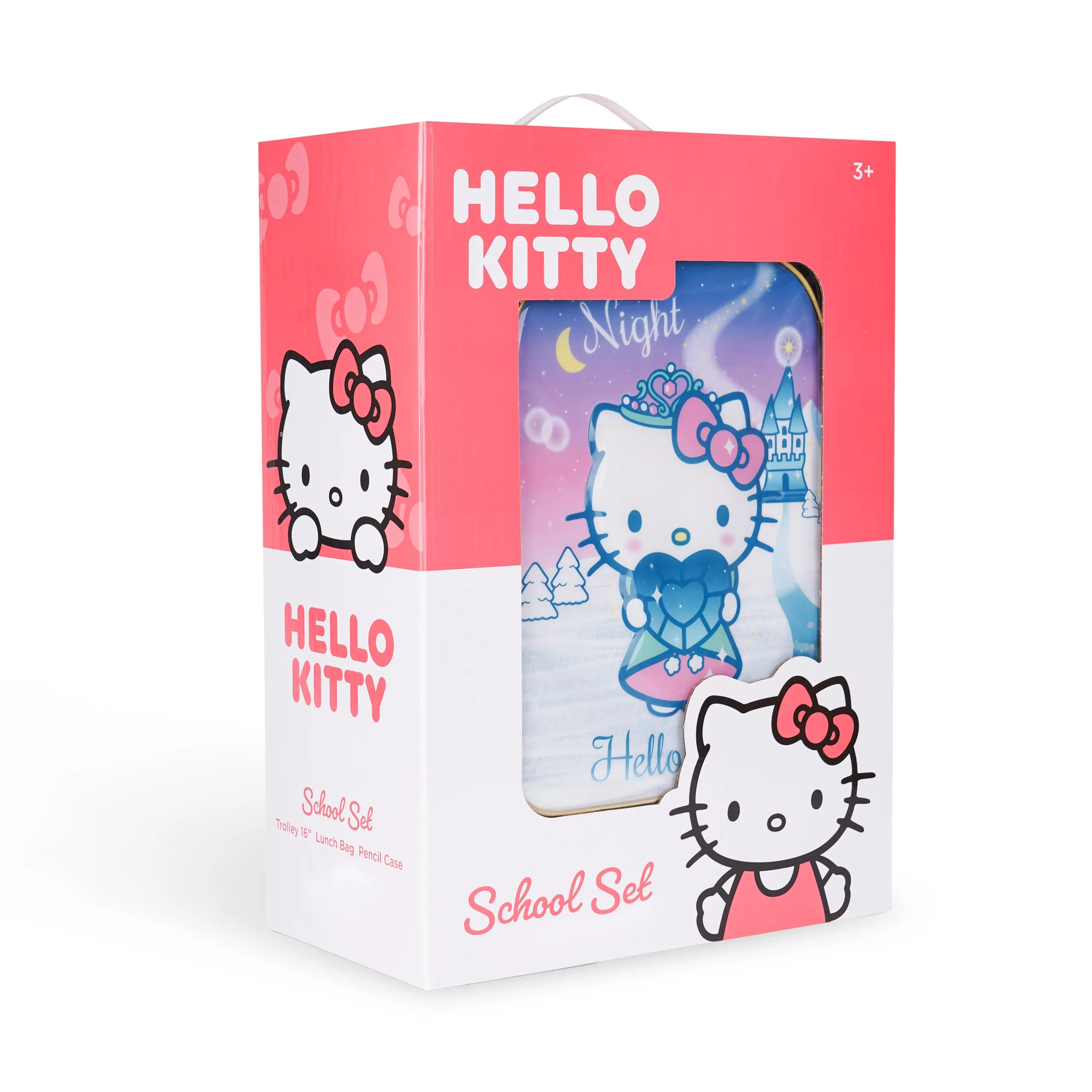 Sanrio Hello Kitty My Crystal Night 3in1 Trolley Box set 18"