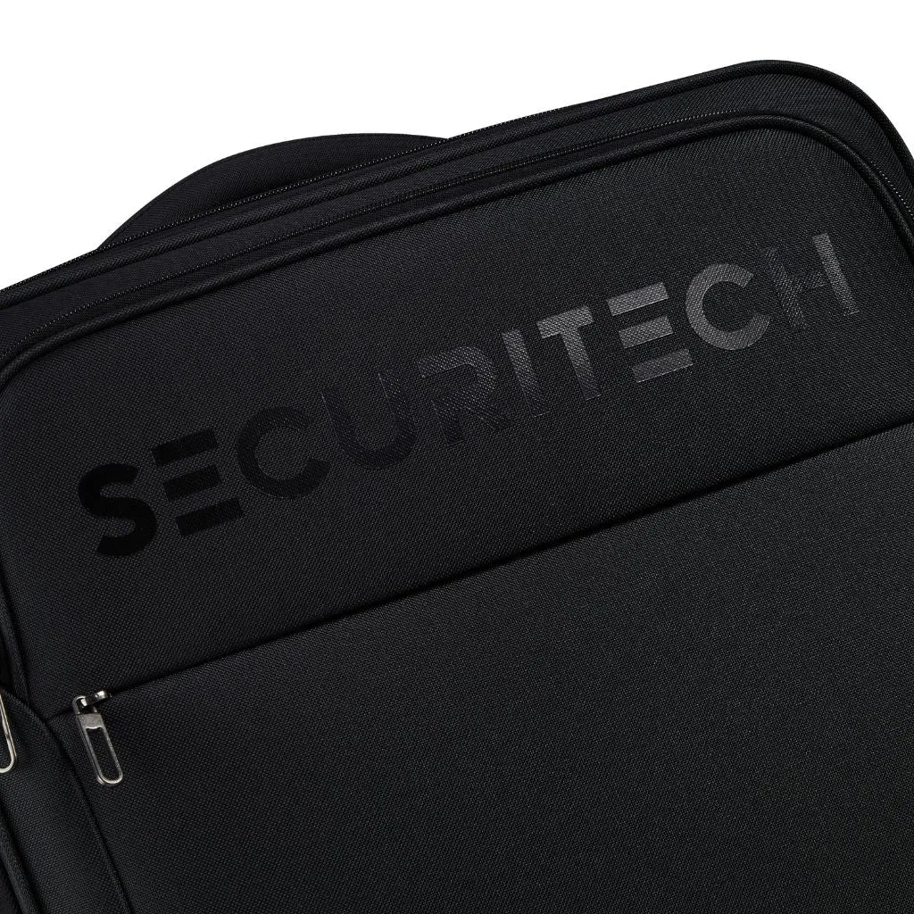 Securitech By Delsey Vanguard 55cm Cabin Exp Softsided Luggage - Black