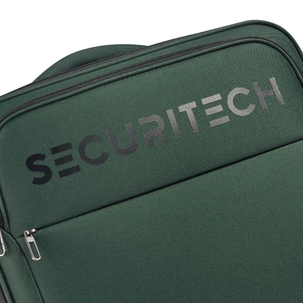 Securitech By Delsey Vanguard 55cm Cabin Exp Softsided Luggage - Green