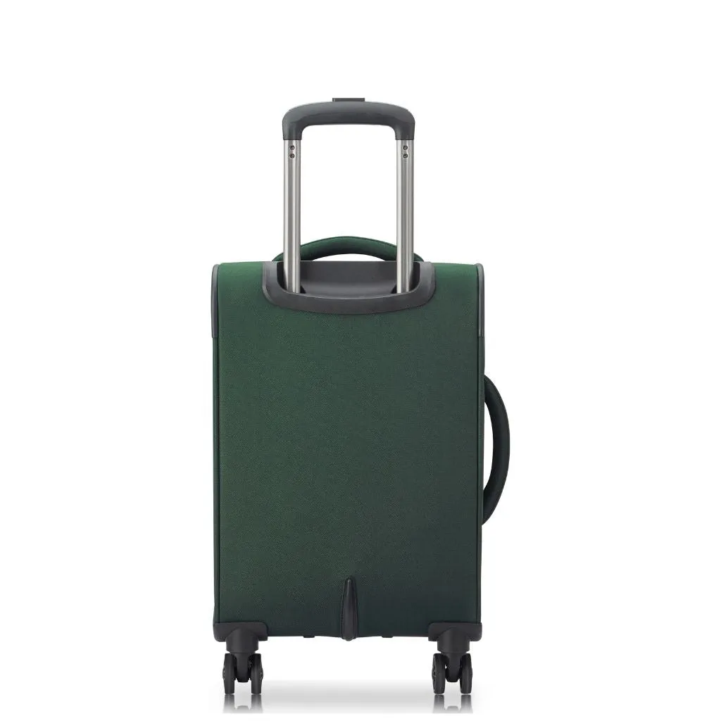 Securitech By Delsey Vanguard 55cm Cabin Exp Softsided Luggage - Green